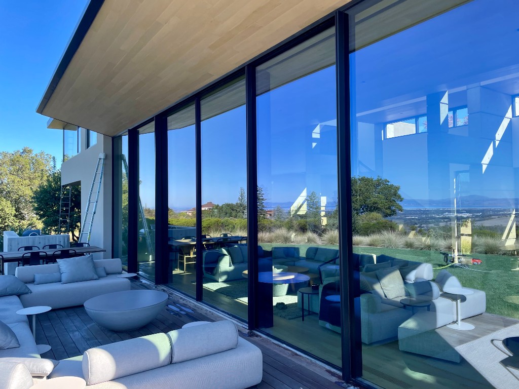 Sparkling Clean Windows on Modern Home in Santa Cruz