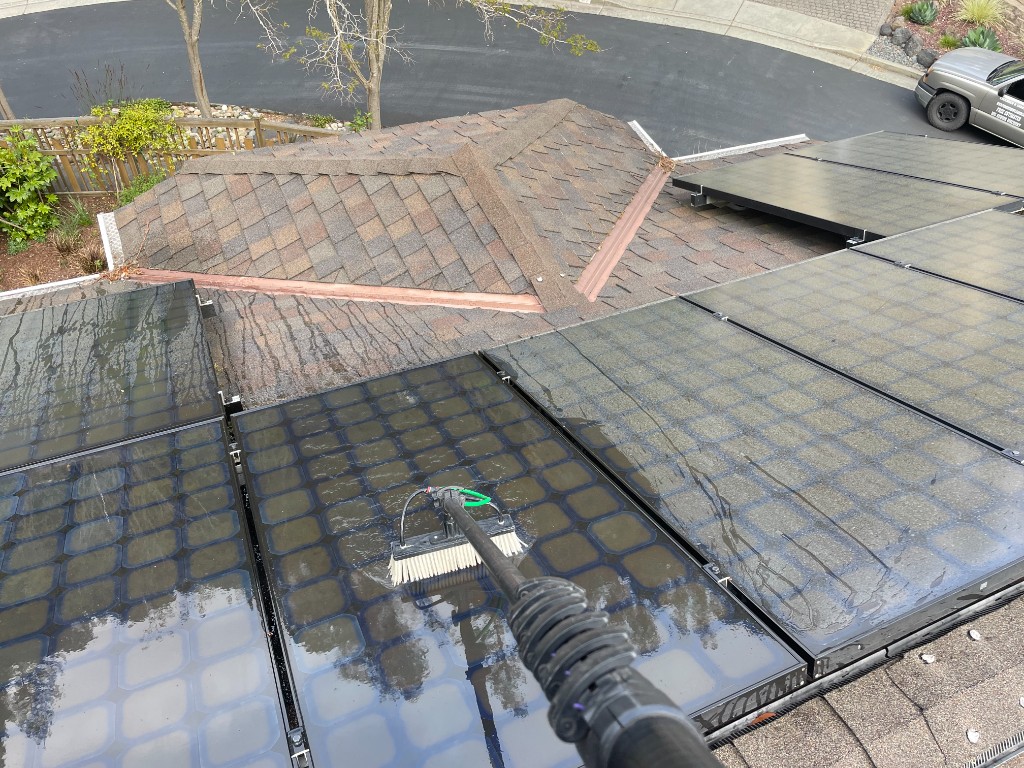 Residential Rooftop Solar Panel Cleaning in Santa Cruz